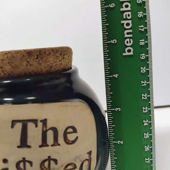 Piggy Bank or Jar w/ Cork Handcrafted Pottery "What The IRS Missed Mi$sed" - Picture 9 of 10